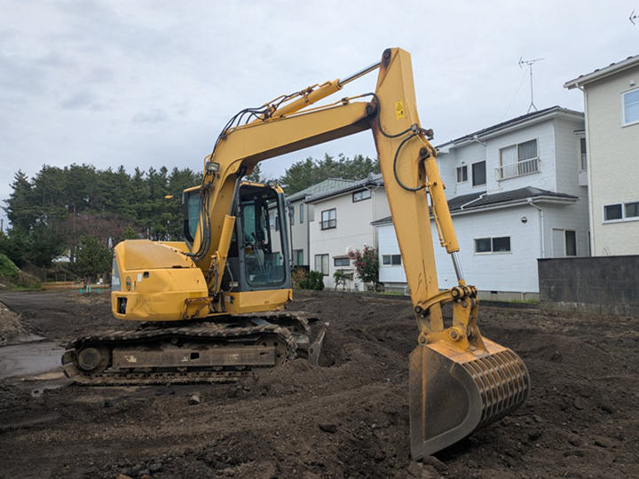 トラックの販売バックホー